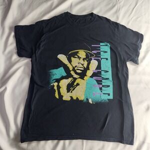 Vintage Ice Cube Rap Hip Hop Music Graphic Print Black T Shirt